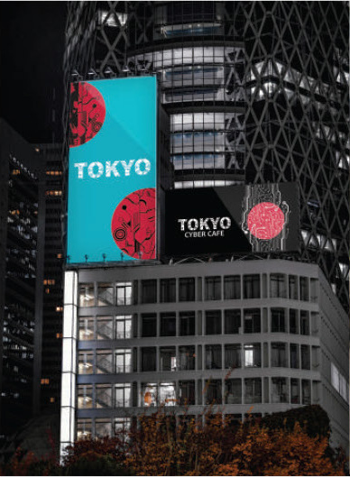 Tower billboard mock-up