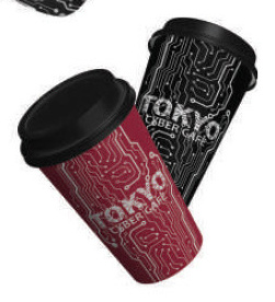 Branded takeaway cups